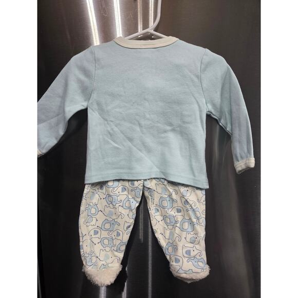 "Mommy Loves Me" Blue Elephant Oufit - Little Beginnings - 6-9mo - Picture 2 of 5